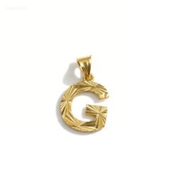 14 Ayar G harfi kolye ucu