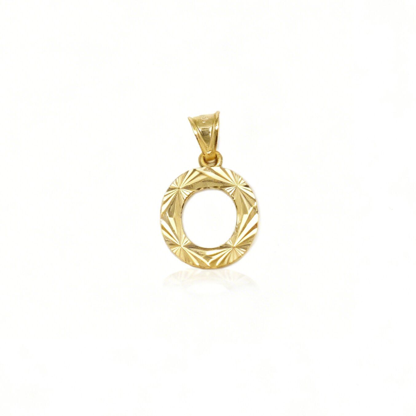 14 Ayar O harfi kolye ucu