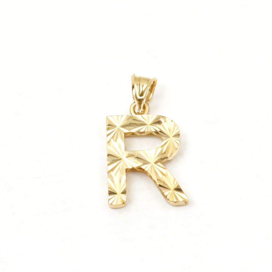 14 Ayar R harfi kolye ucu