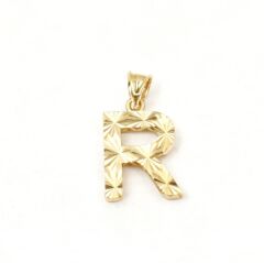 14 Ayar R harfi kolye ucu