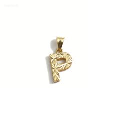 14 Ayar P harfi kolye ucu