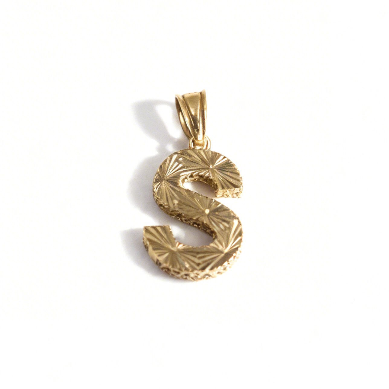 14 Ayar S harfi kolye ucu