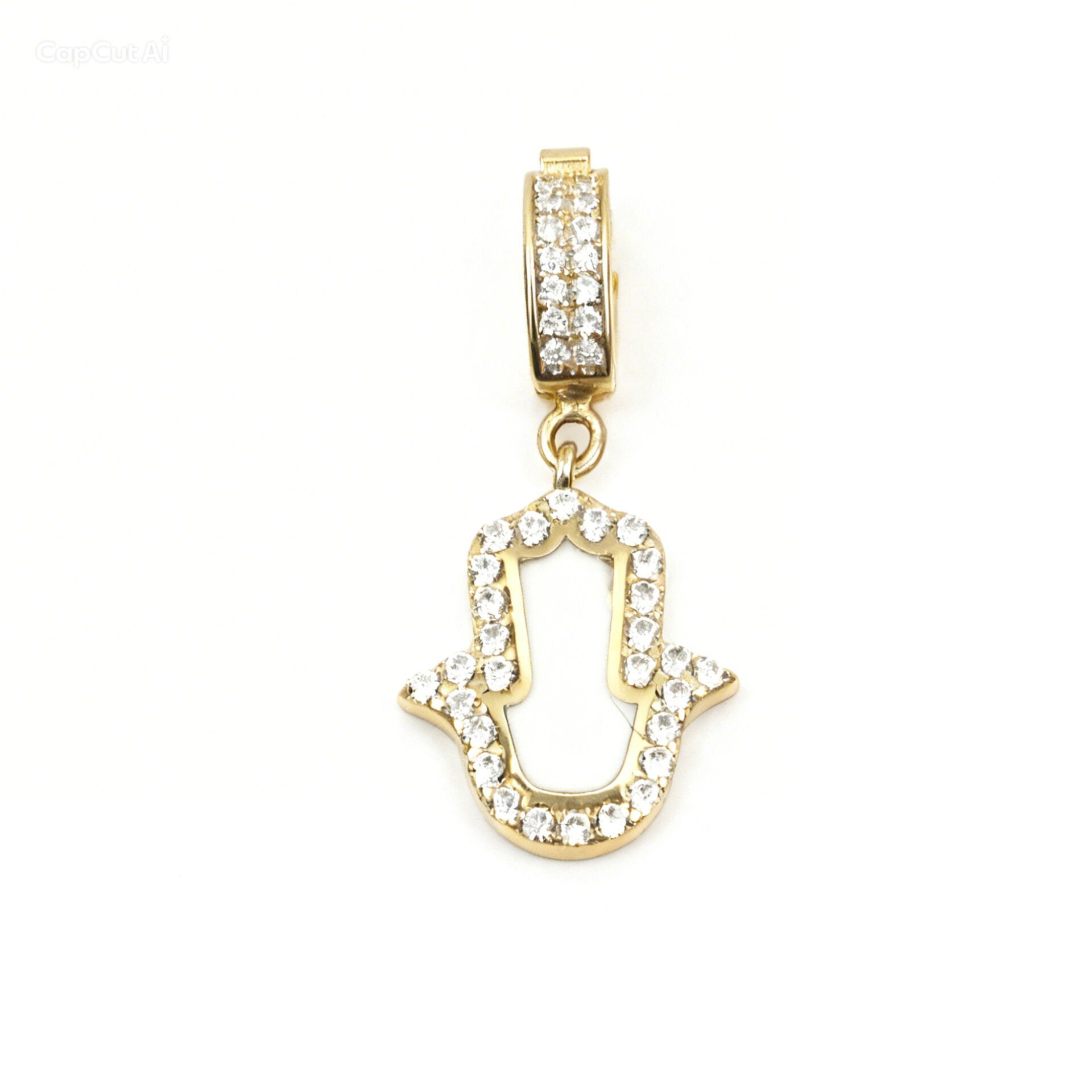 14 Ayar Altın Fatma Ana Eli Kolye Ucu